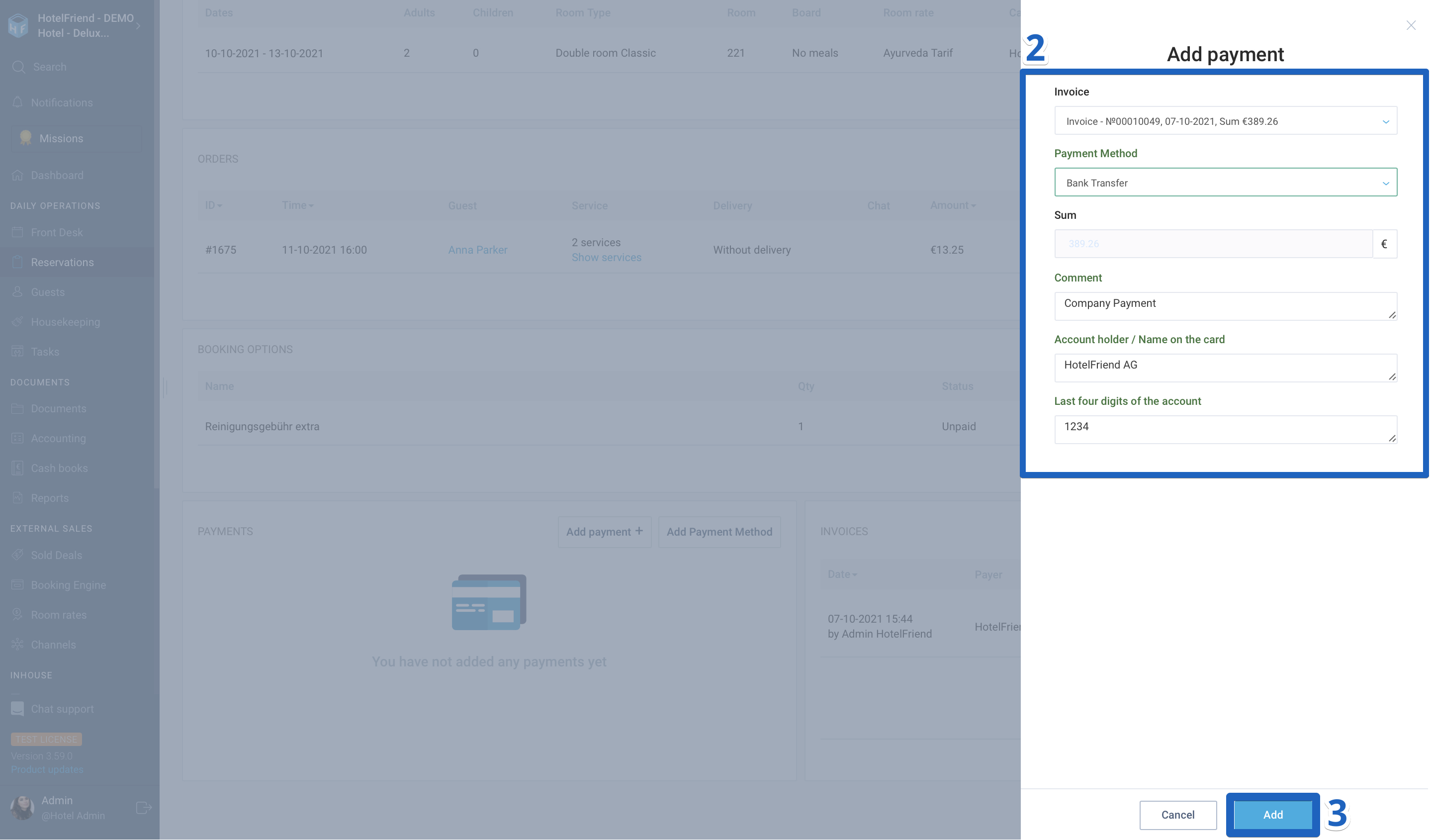 How to Add Company Payment