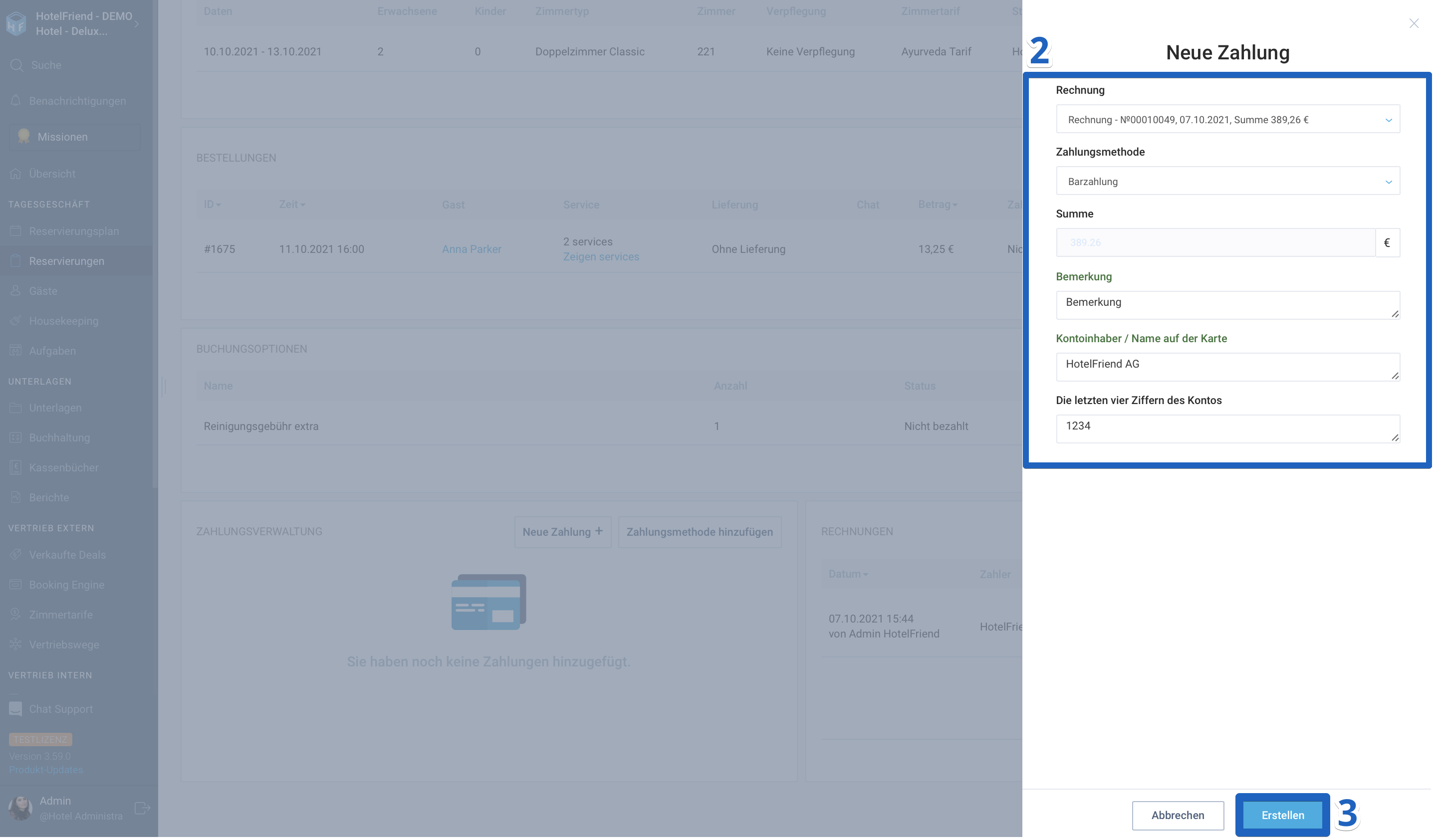 So fügen Sie Unternehmenszahlungen hinzu