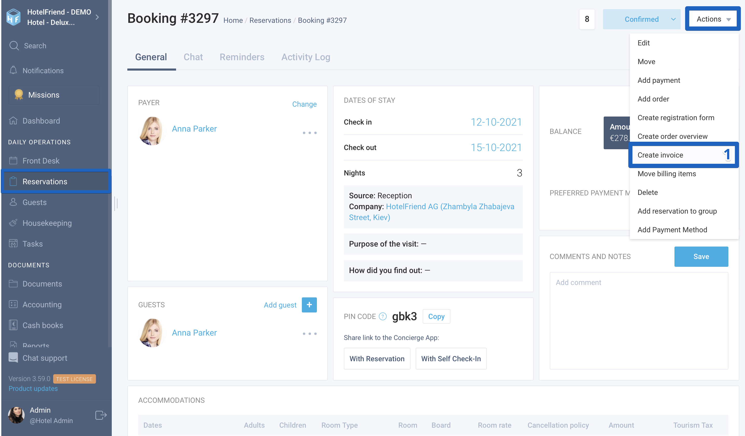 how to add company invoices