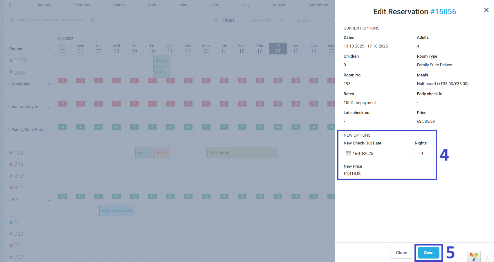 Click Save to apply the changes.