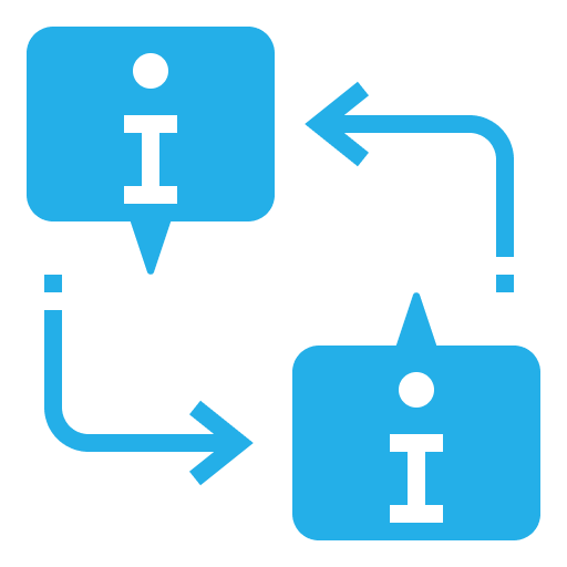 Streamlined information sharing icon