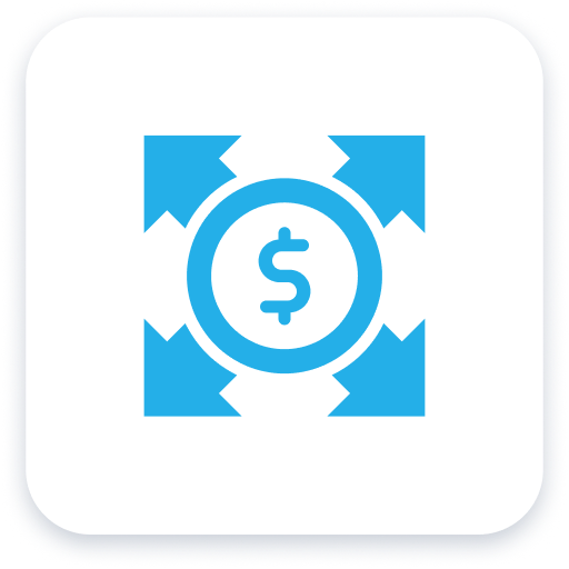 Scalability and cost-effectiveness icon