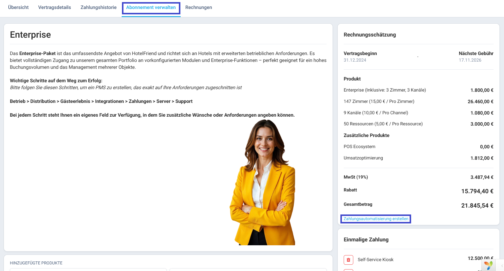 Überblick über Ihr Abonnement
