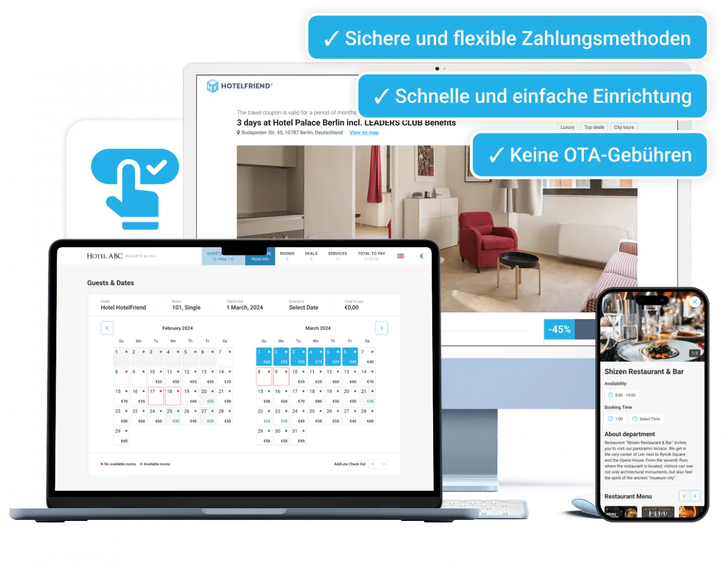 Buchungssystem, die Gäste direkt zu Ihnen bringt