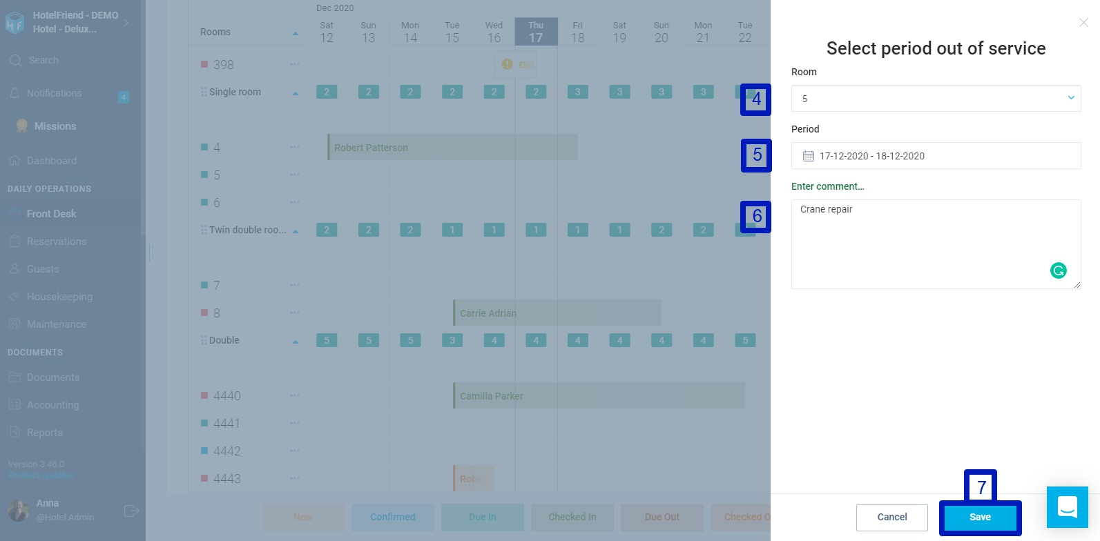 Click on the Save button to save the changes.