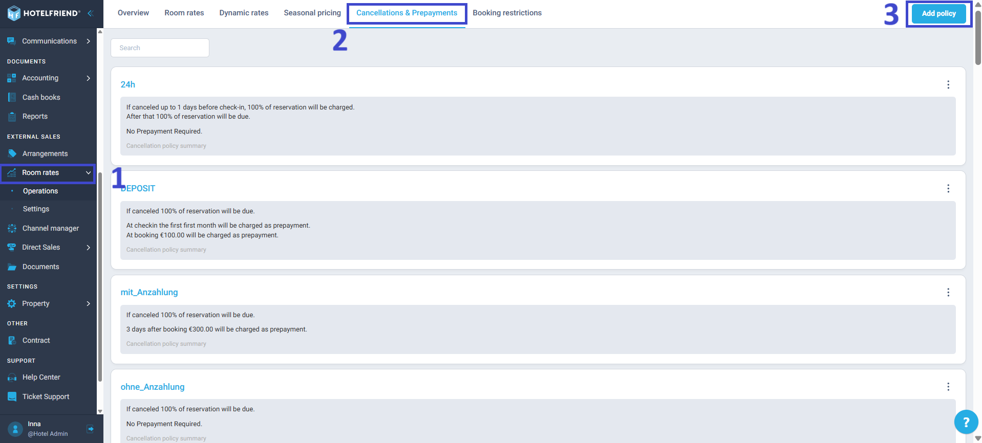 How to create a cancellation policy