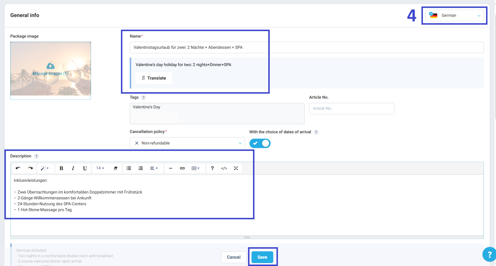 Finalizing the package