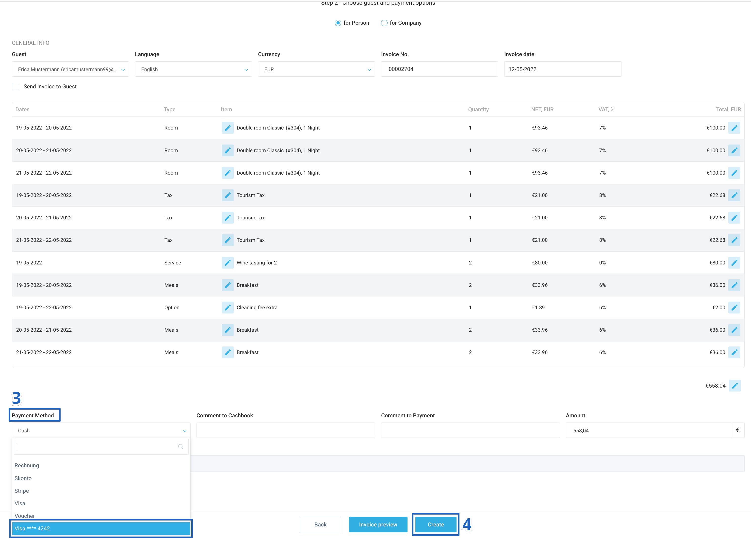 Processing payments for reservations that came via the Booking Engine