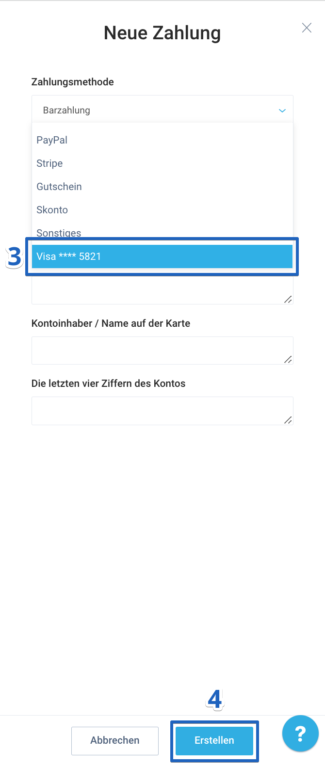 Verarbeitung von Zahlungen für Reservierungen, die über die Booking Engine getätigt wurden