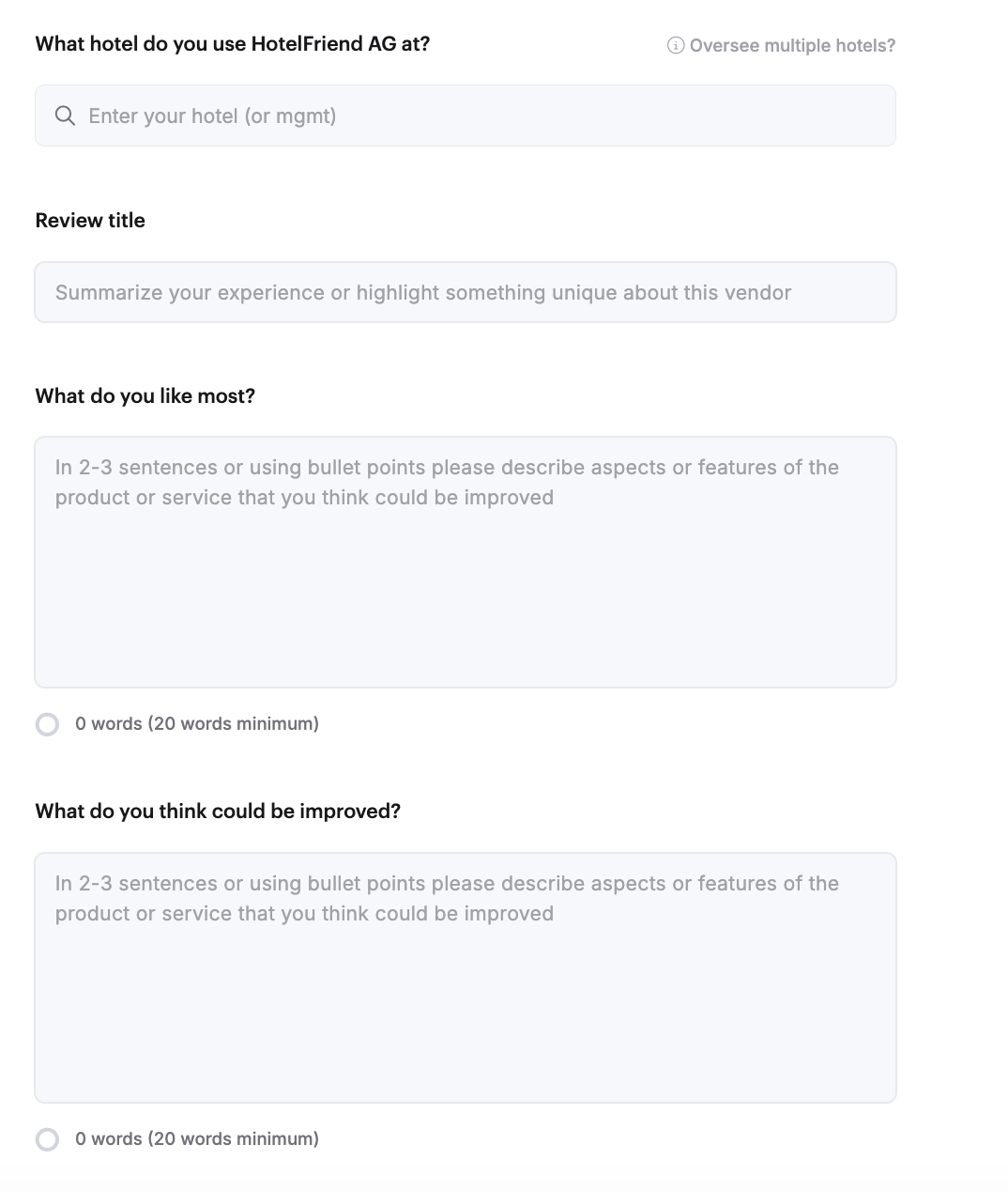 Share your detailed feedback about our system