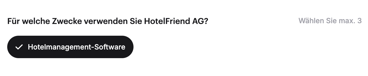 Wählen “Hotel Management Software”