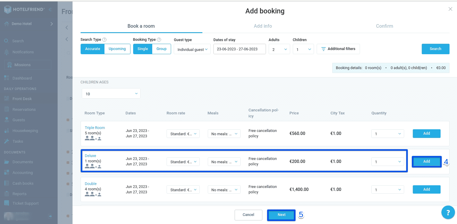 How to create a Booking Offer