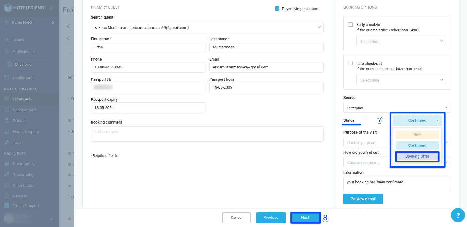 How to create a Booking Offer