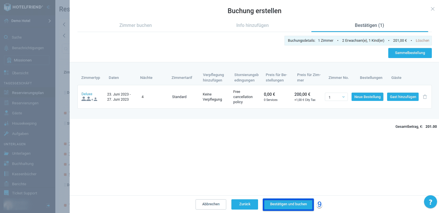 Wie Sie ein Buchungsangebot erstellen können