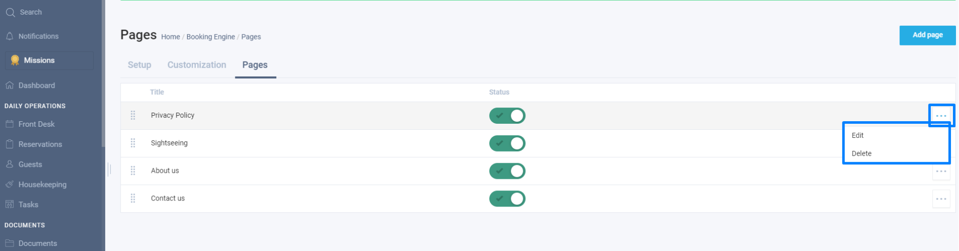 How to create Booking Engine Pages with all your desired information