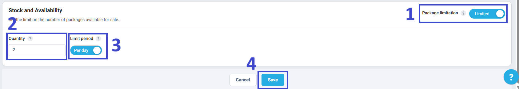 Click Save to apply your changes.