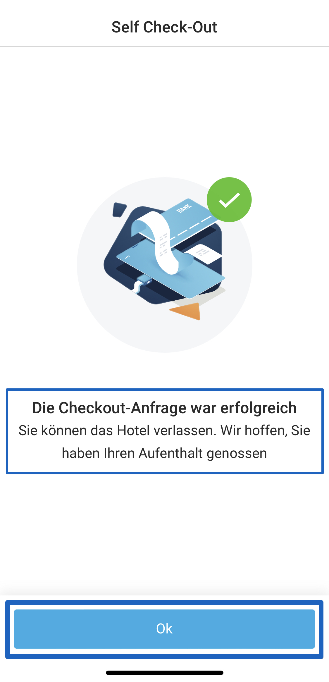 Wie man mit der HotelFriend Guest App den Self Check-Out ganz einfach durchführen kann