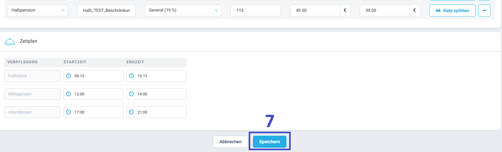 Klicken Sie auf Speichern, um die Änderungen zu übernehmen.