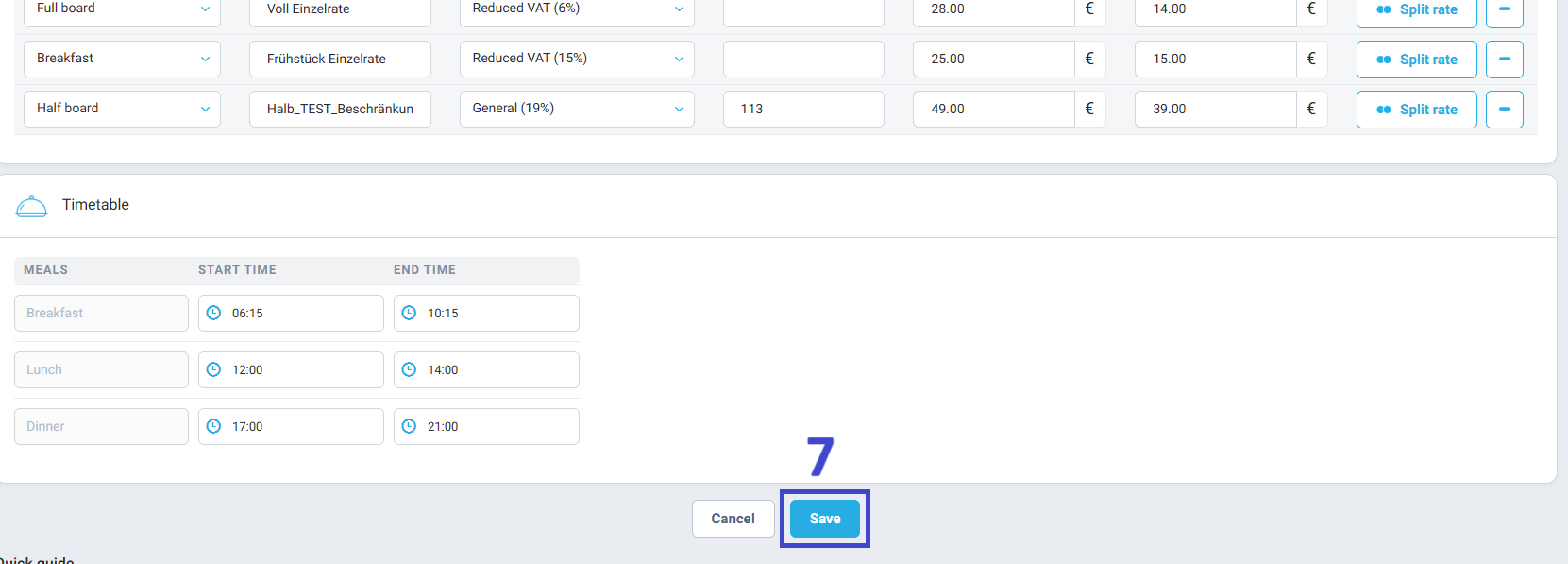 Click Save to apply the changes.