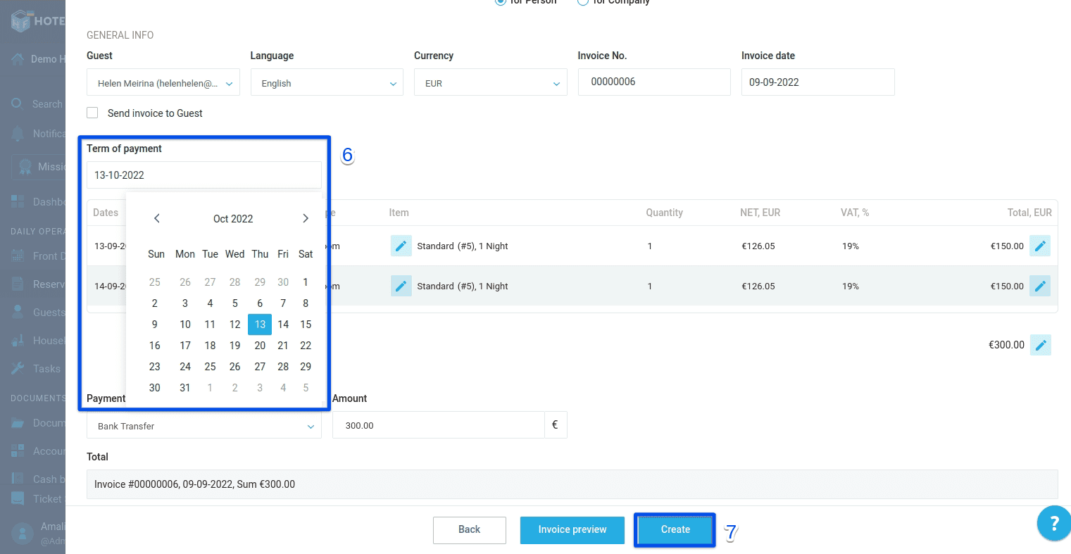 Verify the information and click Create.