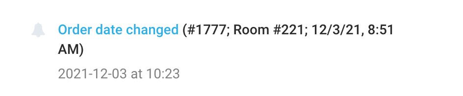 Guest changes order delivery date