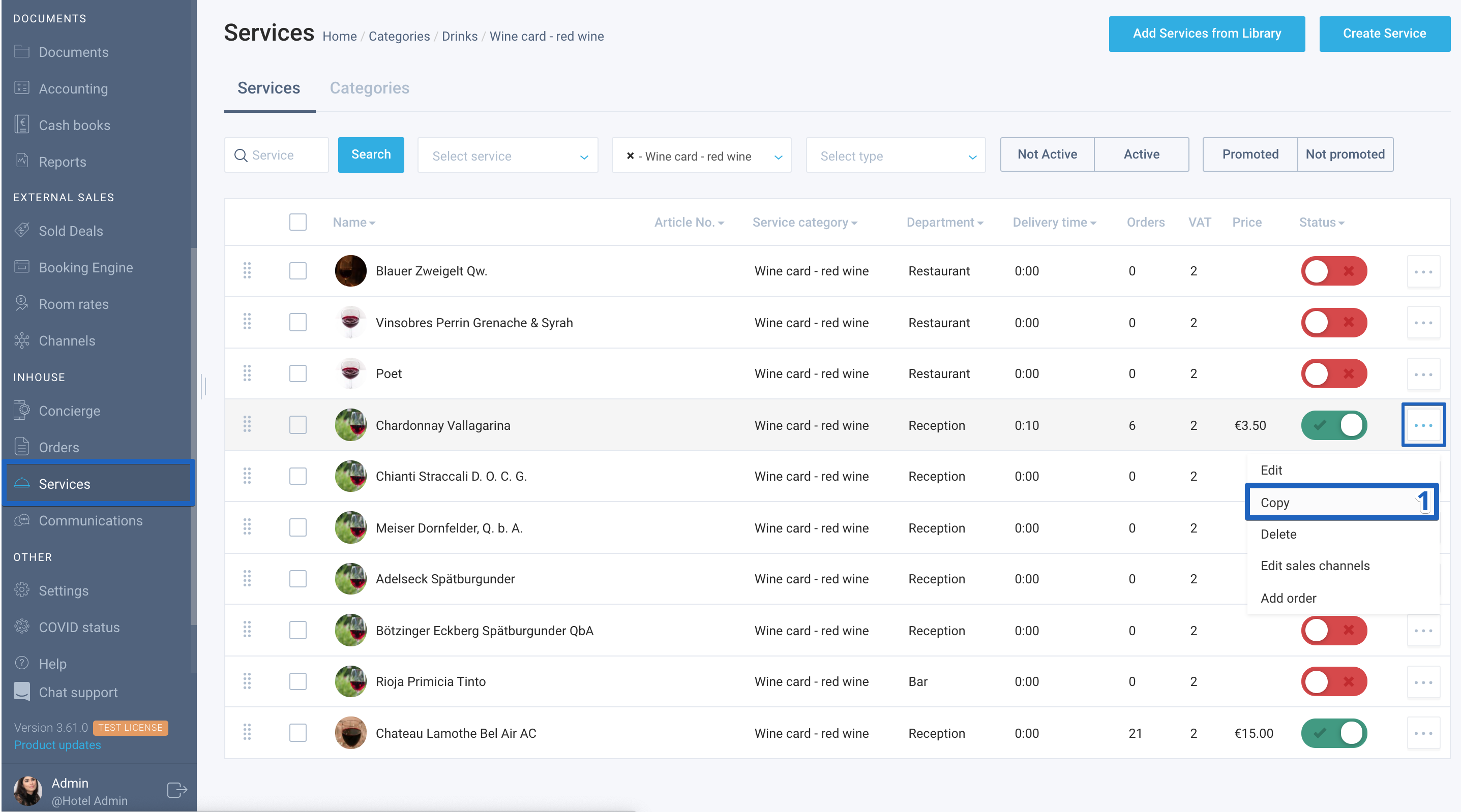 How to add Miscellaneous service and order