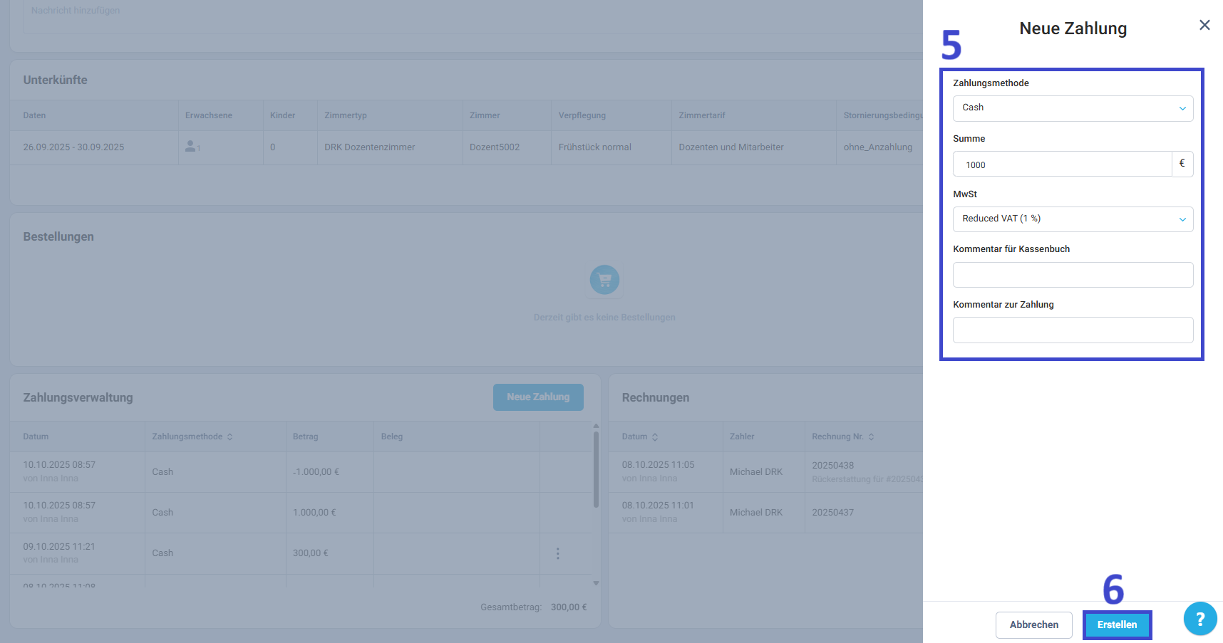 Klicken Sie auf Erstellen.