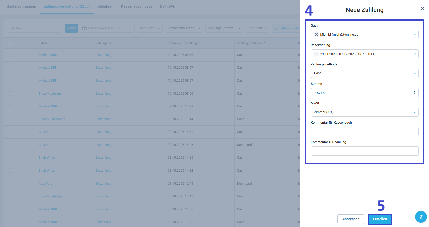 Klicken Sie auf Erstellen.