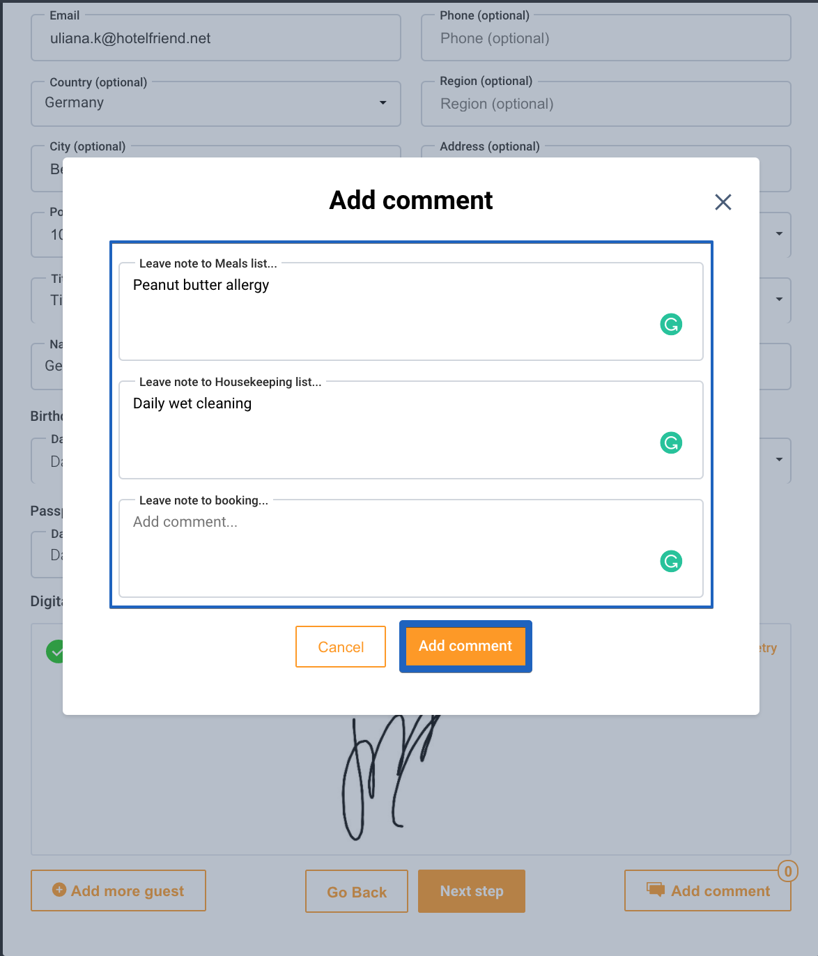 Concierge Remote Reception