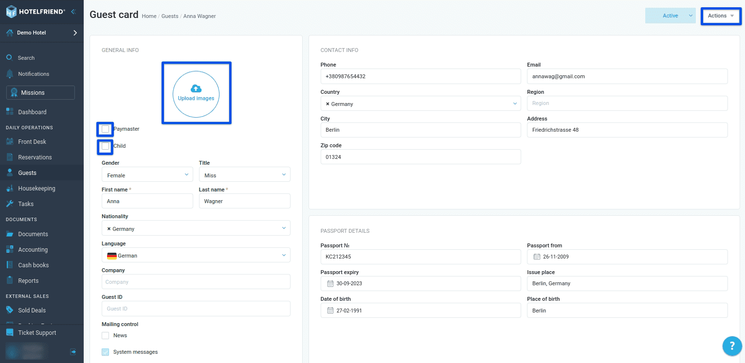 Enhancing guest profiles
